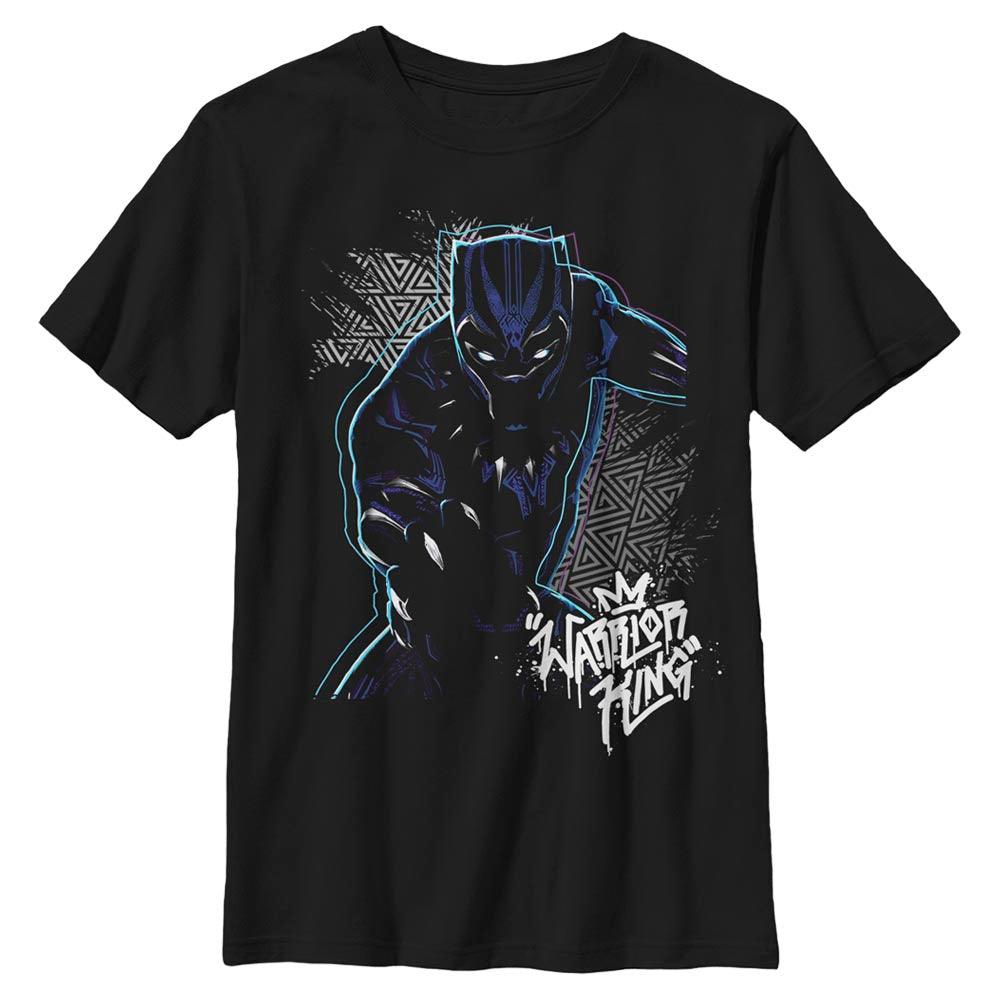 Boy's Marvel Black Panther 2018 Triangle Pattern T-Shirt - Return